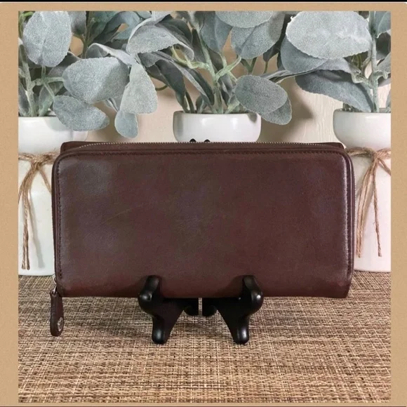 ❤️SOLD❤️Vintage Coach Mahogany Bedford Combo Wallet Checkbook 6996 - Picture 6 of 10